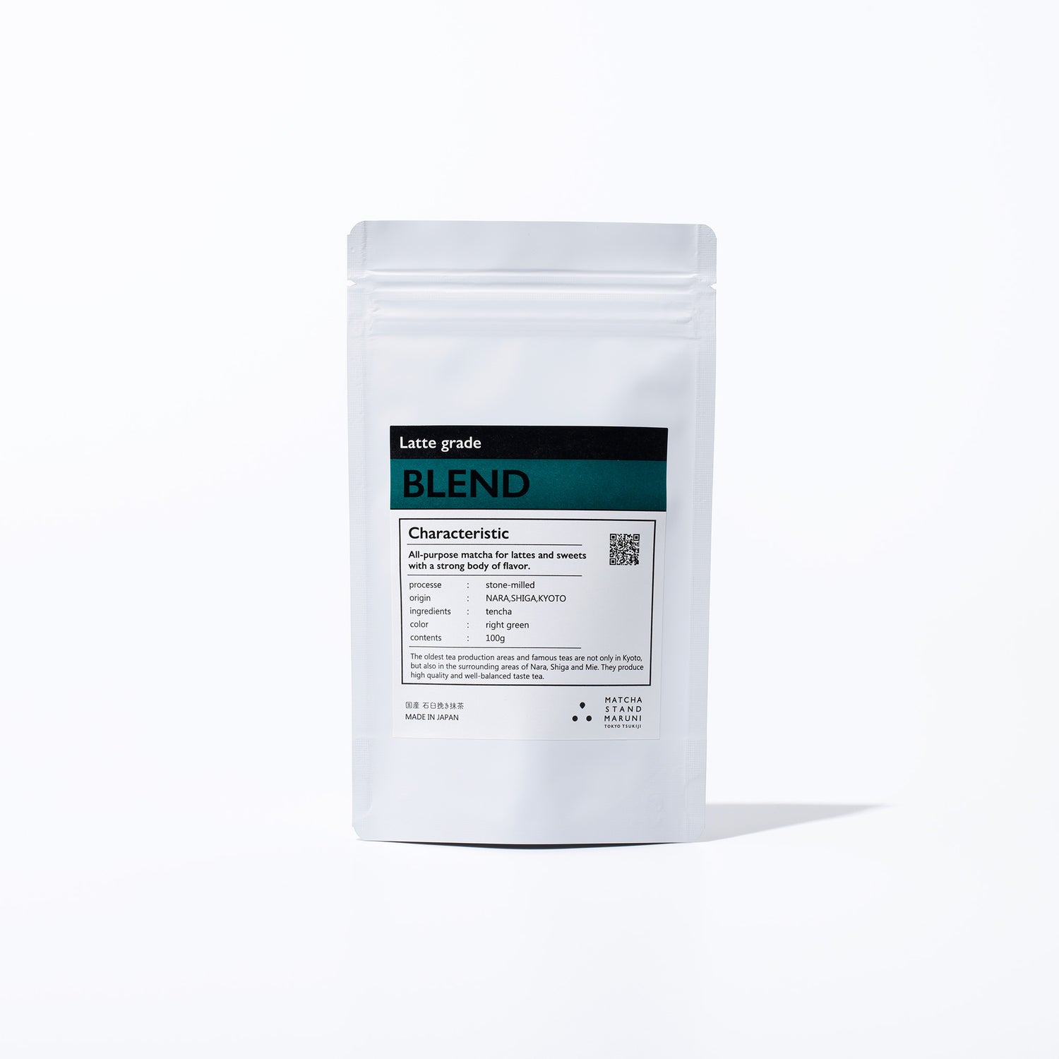 Latte Grade BLEND 3.5oz (100g)|MATCHA STAND MARUNI - MATCHA STAND MARUNI