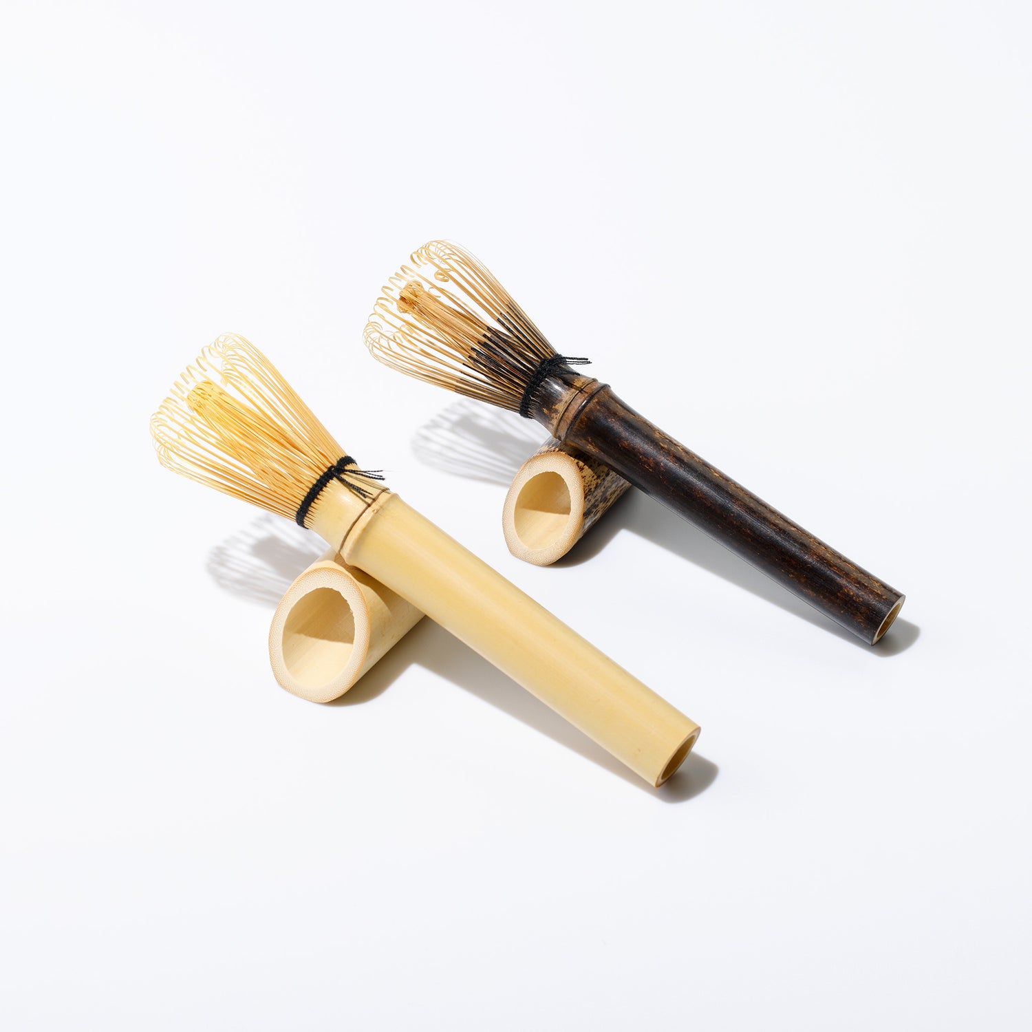 Chasen/Long bamboo whisk Black マドラー茶筅(黒) - MATCHA STAND MARUNI